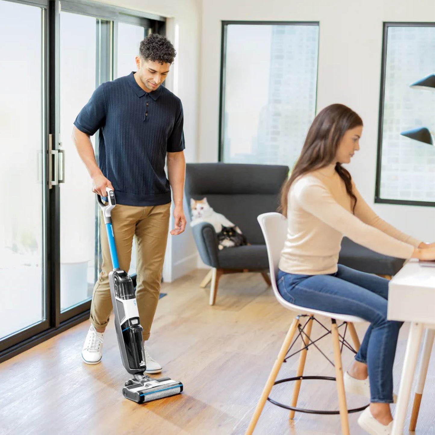 Lavadora de pisos inalámbrica Crosswave HF3 Cordless image 7