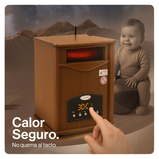 Producto de Venta de Bodega - Open Box - Estufa Infrarroja Madera UV 70 m² betterlife BLIR1500UVWTW image 2