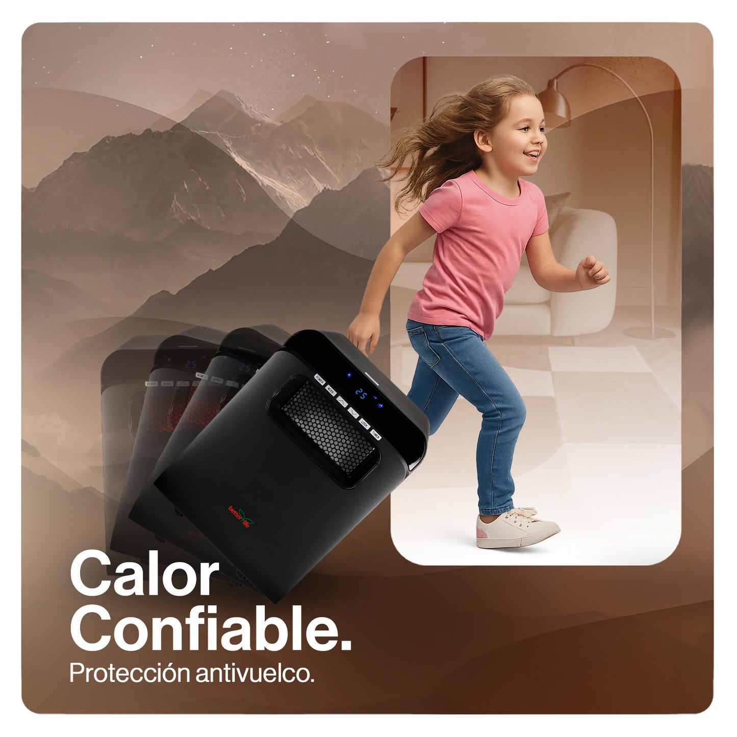 Estufa Eléctrica Infrarroja 80 m2 WiFi image 2