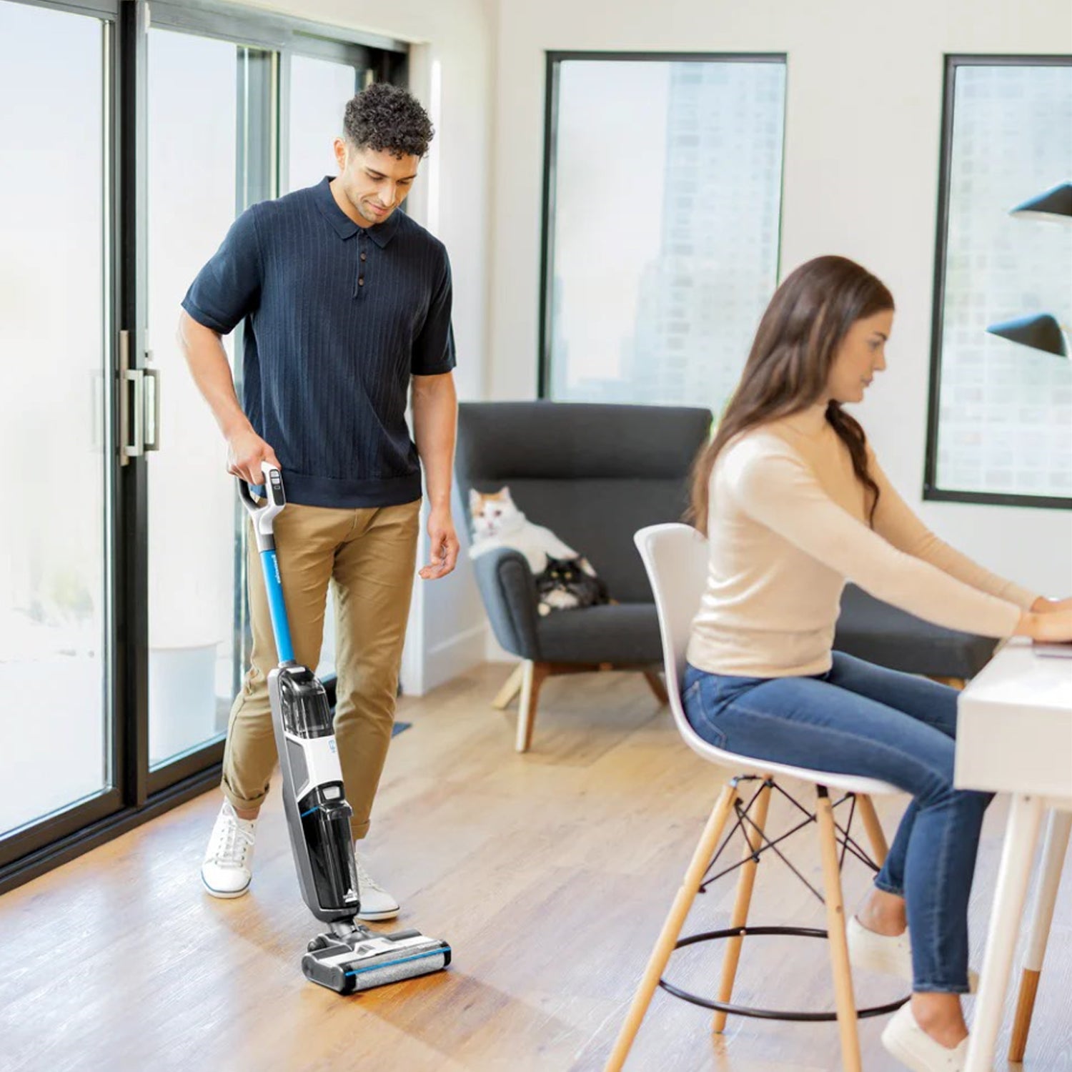 Lavadora de pisos inalámbrica Crosswave HF3 Cordless image 7