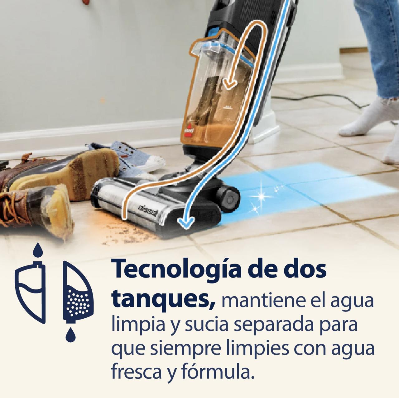 Lavadora de pisos Crosswave HF2 + 3 Detergente