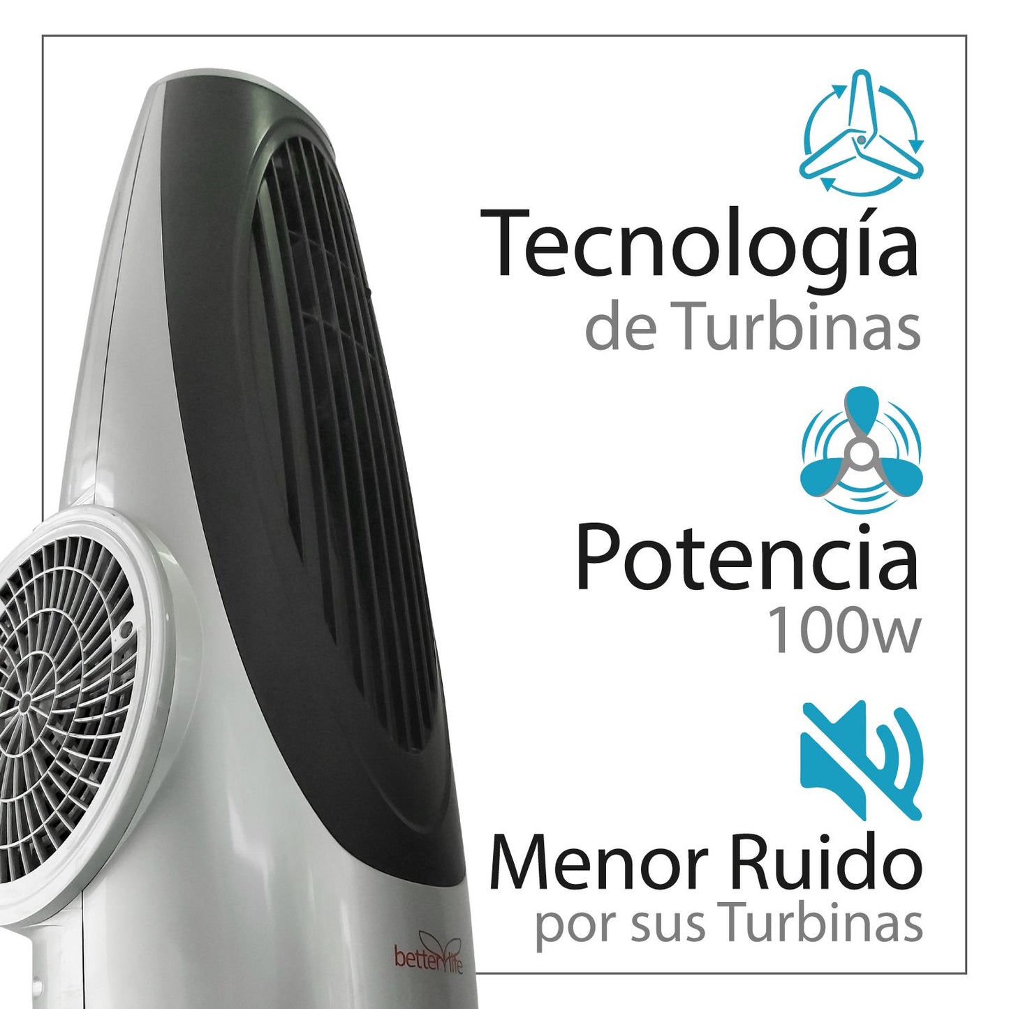 Producto de Venta de Bodega - Open Box - Ventilador Torre Turbina betterlife BLV100TT image 1