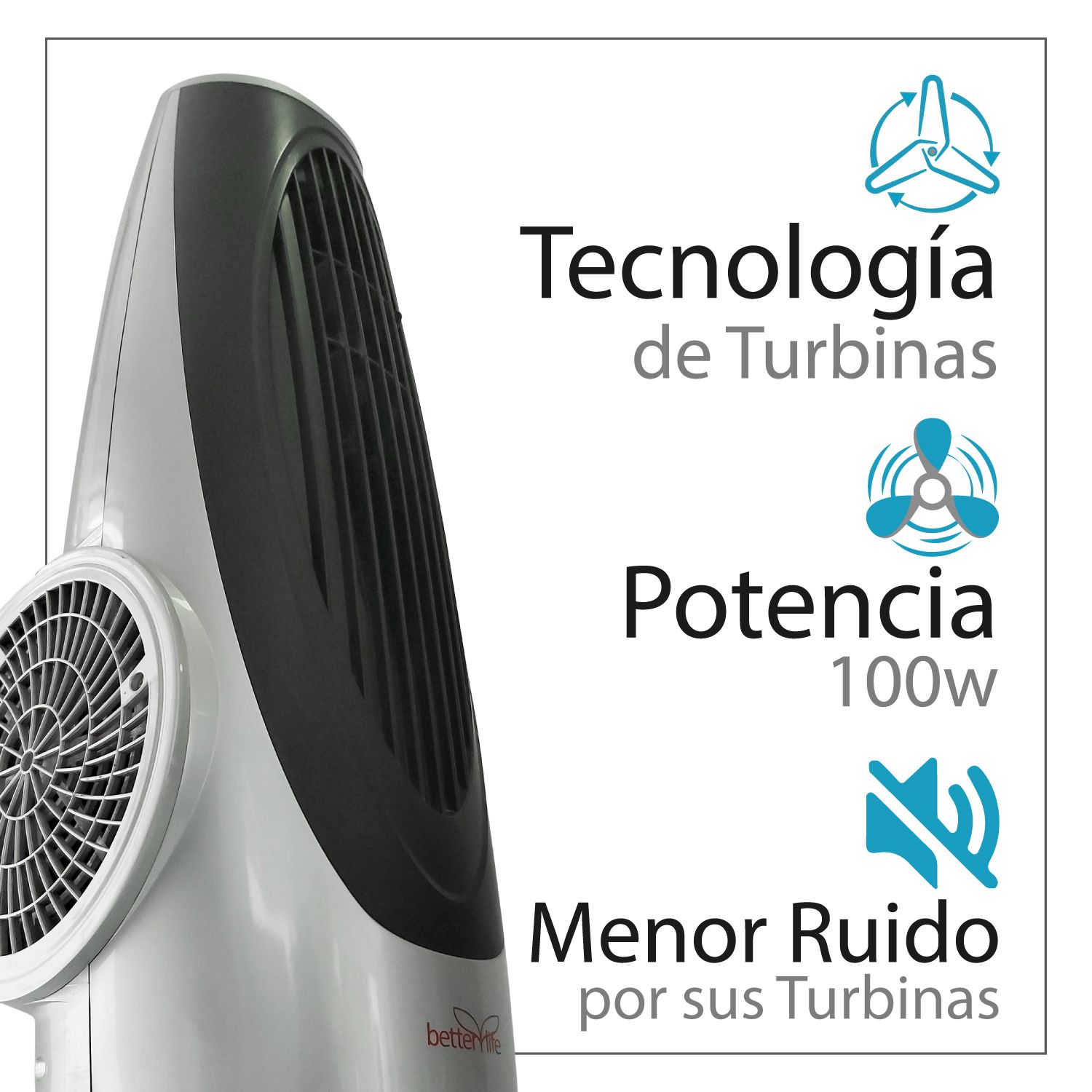 Producto de Venta de Bodega - Open Box - Ventilador Torre Turbina betterlife BLV100TT image 1