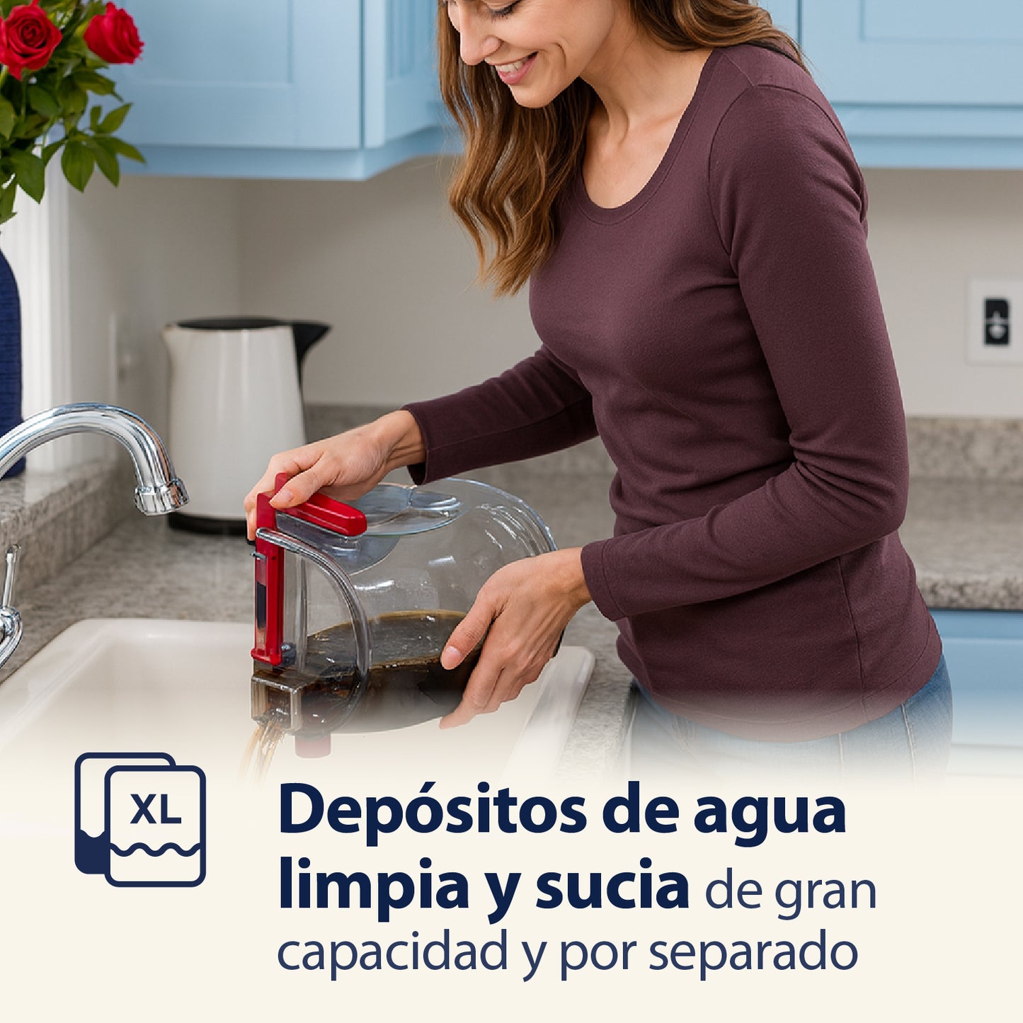 Lavadora de Alfombras ProHeat 2X LiftOff BISSELL 2072N image 4