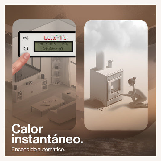 Estufa Pellet 9,5 Kw 160 M2 Wifi + Kit De Instalación image 3