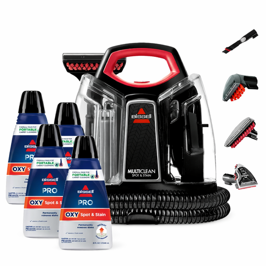 Lavadora de Tapiz MultiClean SpotClean BISSELL 4720M + 4 Detergentes