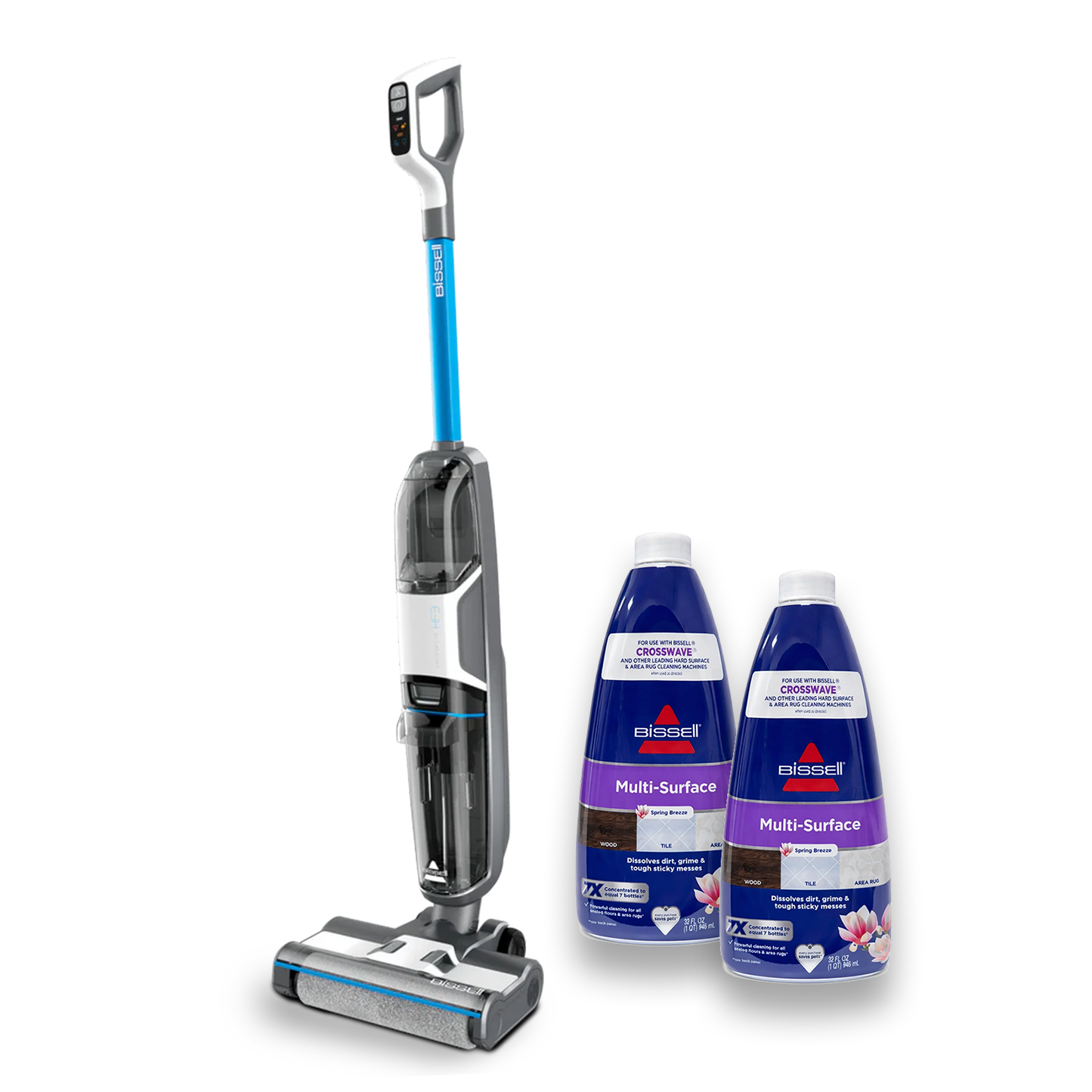 Aspiradora y Trapeadora Crosswave Inalámbrica HF3 + 2 Detergente