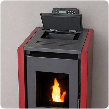 Estufa Pellet 6,2 KW 100 m2 WiFi (Burdeo)