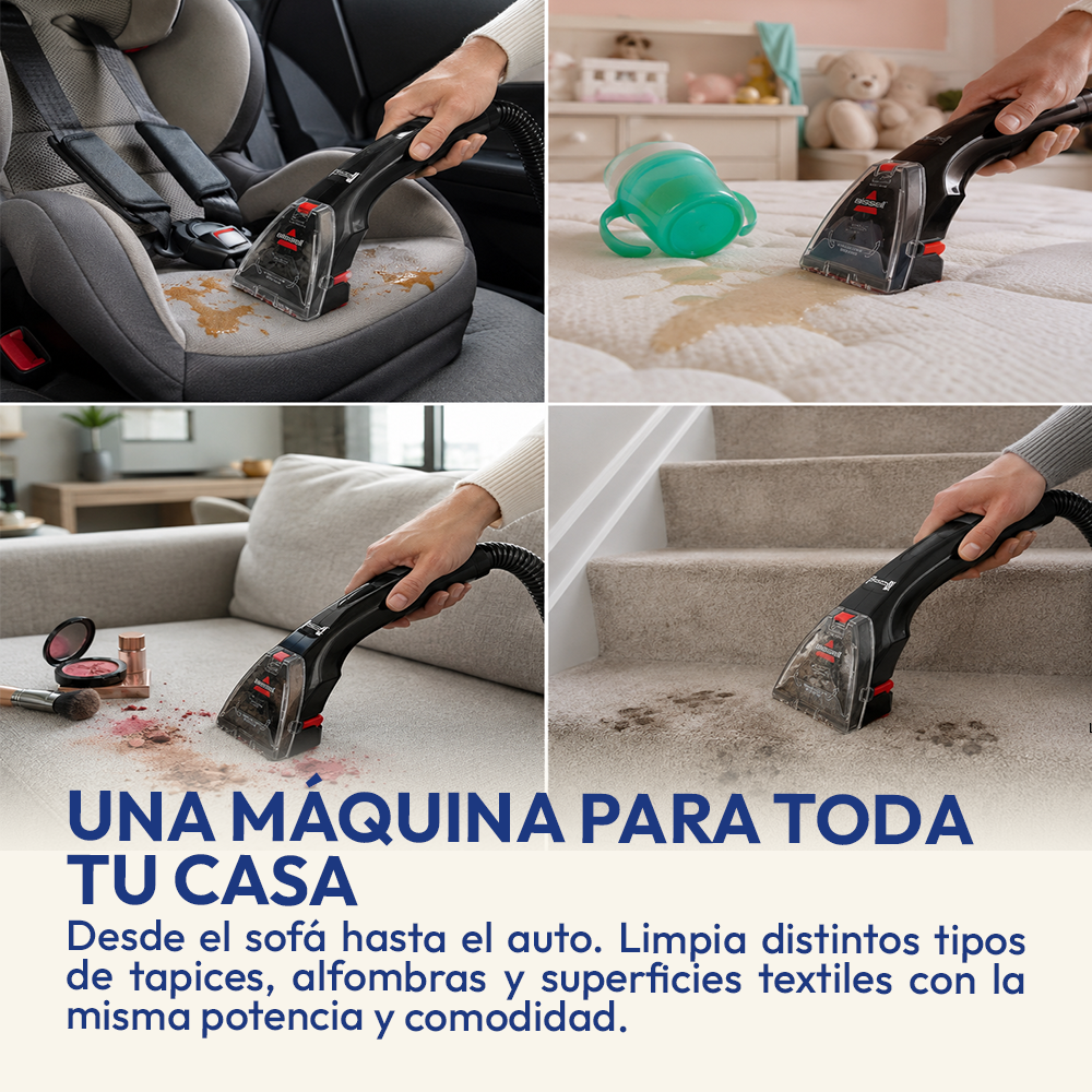 Lava Tapiz MultiClean SpotClean BISSELL 4720M + 2 Detergentes