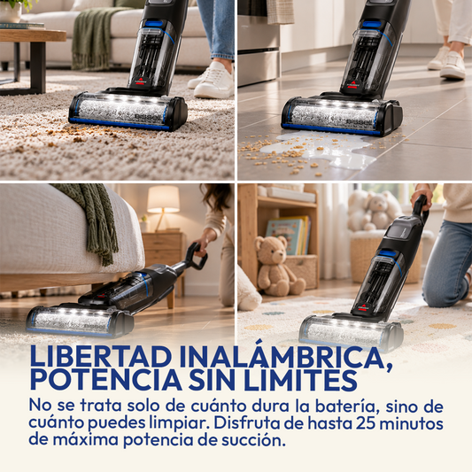 Aspiradora y Trapeadora Inalámbrica Crosswave Omnifind +  3 Detergentes