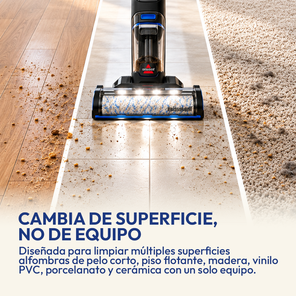Aspiradora y Trapeadora Inalámbrica Crosswave Omnifind +  2 Detergentes