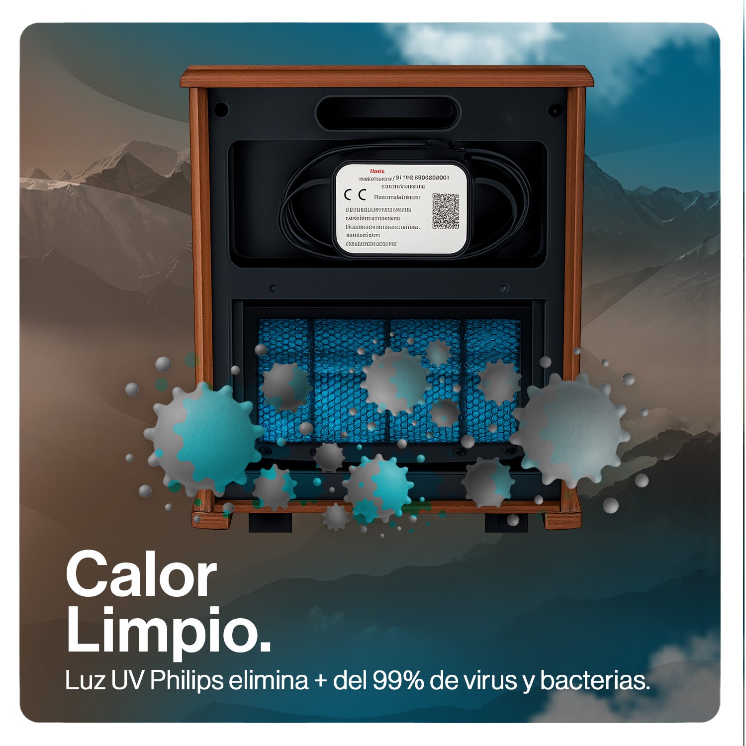 Producto de Venta de Bodega - Open Box - Estufa Infrarroja Madera UV 70 m² betterlife BLIR1500UVWTW image 7