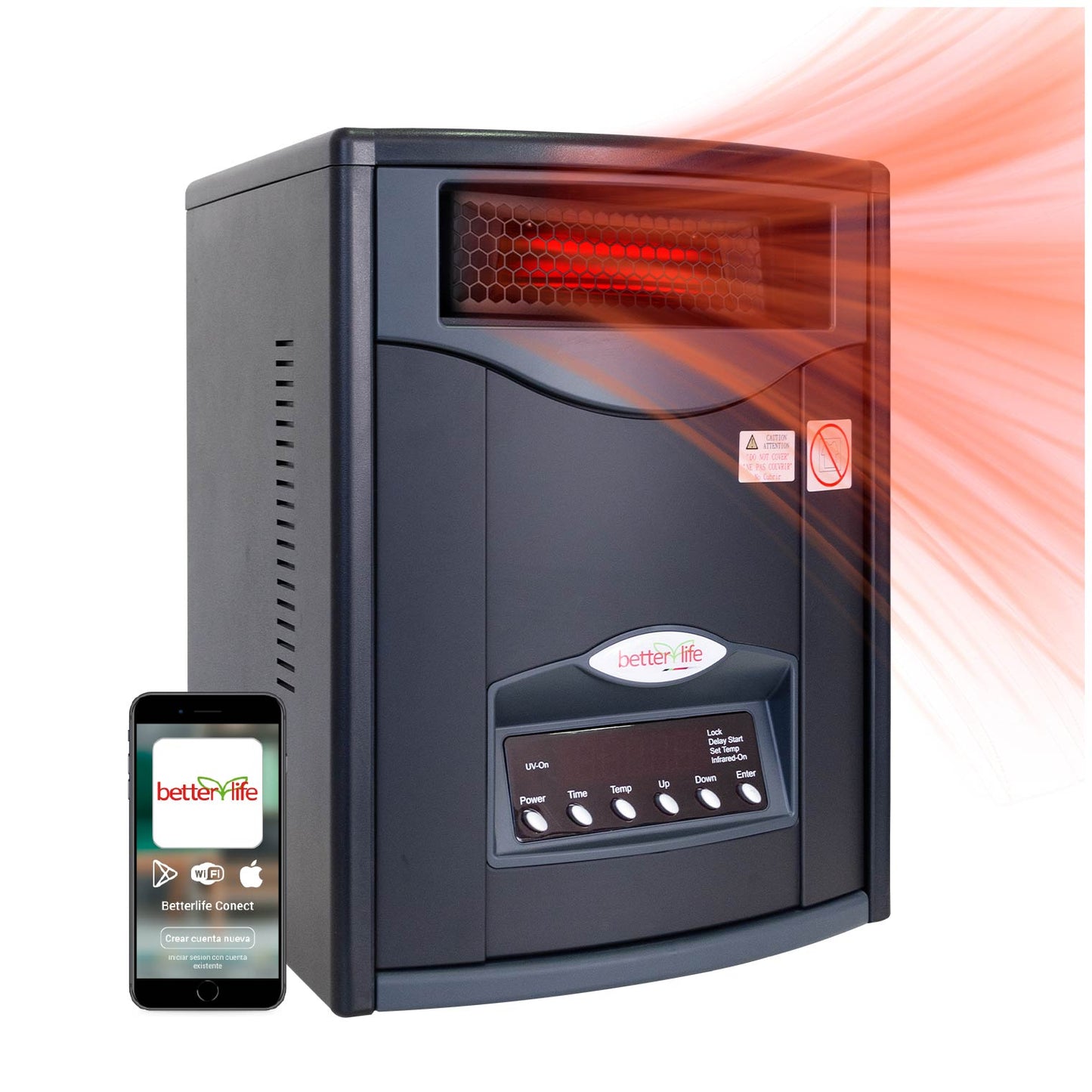 Estufa Eléctrica Infrarroja UV 70 m2 WiFi image 0