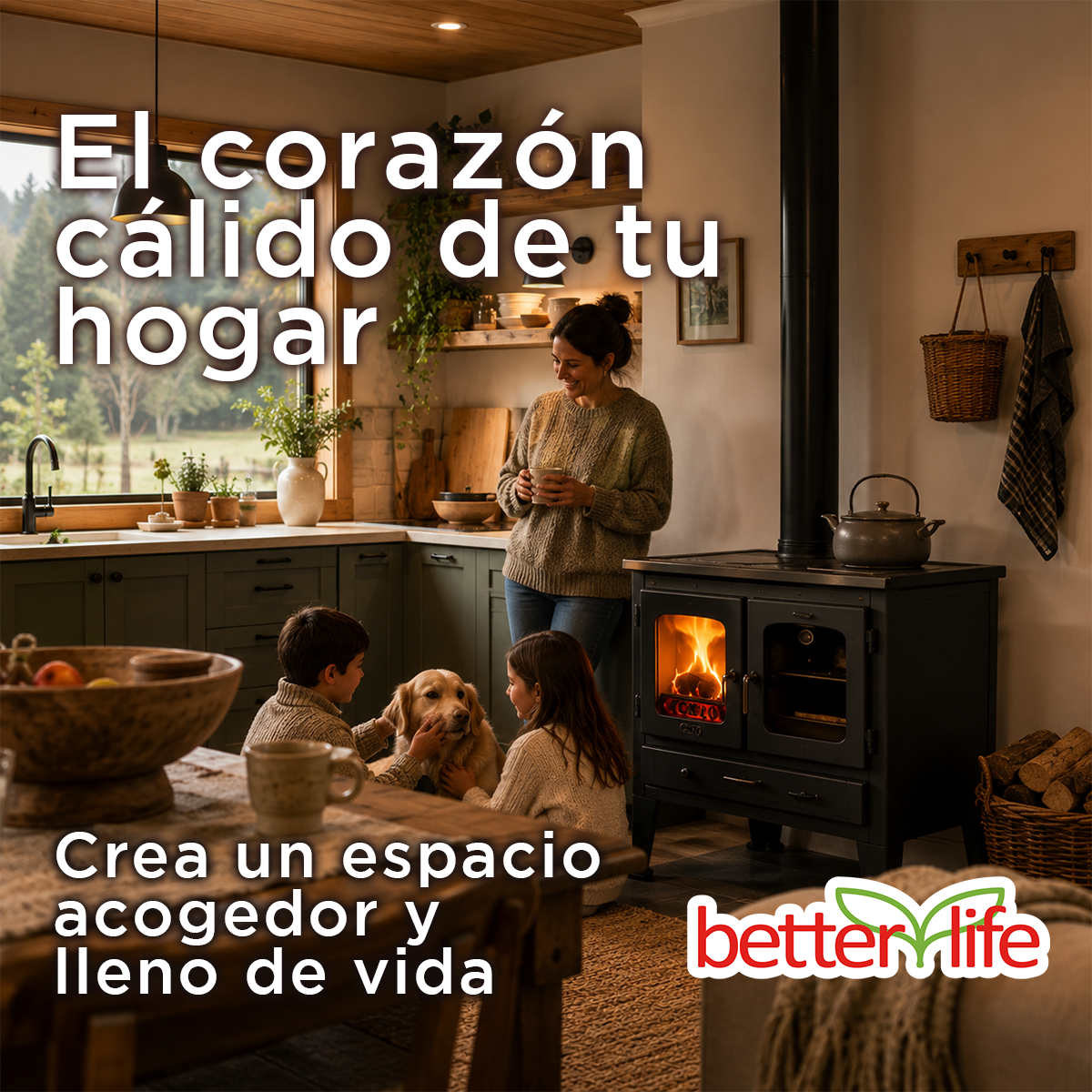 Cocina a leña