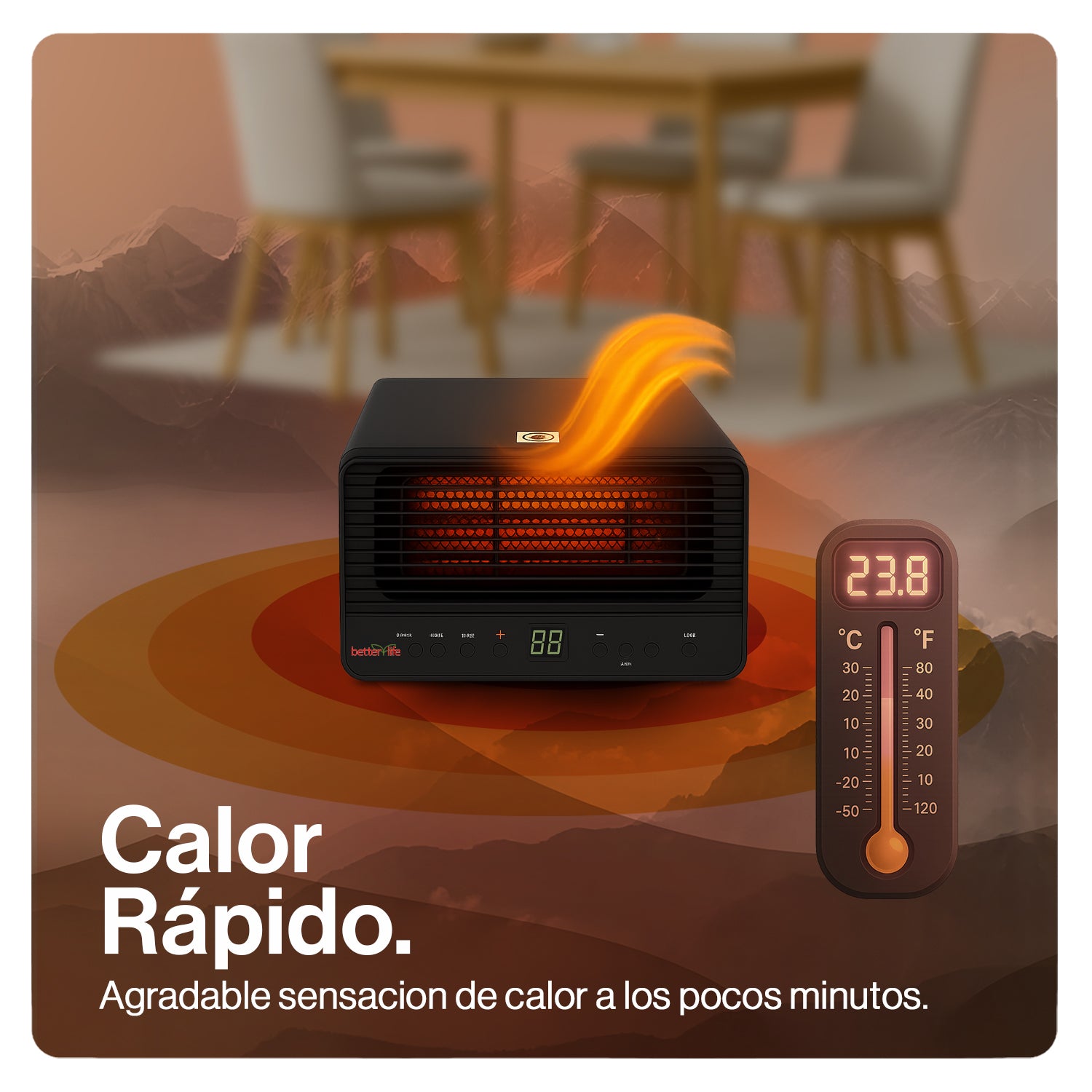 Estufa Eléctrica Infrarroja 45 m2 WiFi image 6