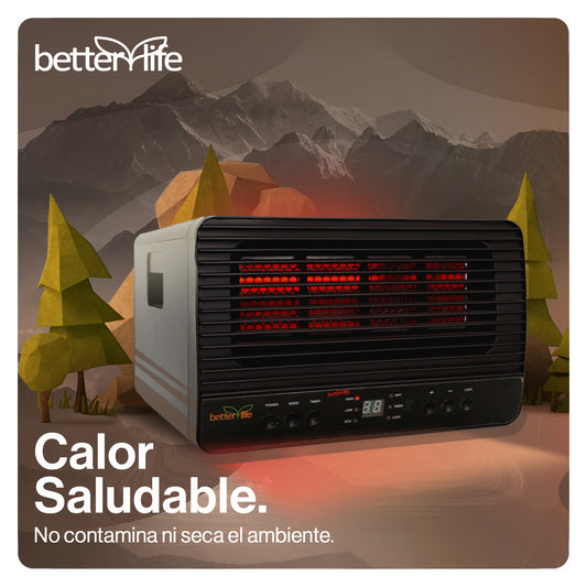 Producto de Venta de Bodega - Open Box - Estufa Infrarroja 45 m2 betterlife BLIR1500CW image 1