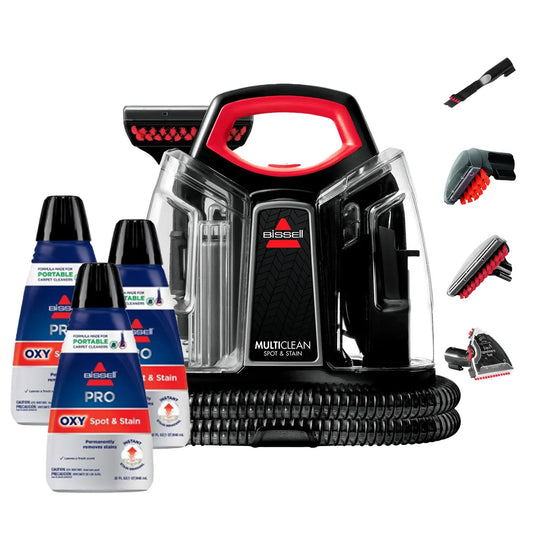 Lavadora de Tapiz MultiClean SpotClean BISSELL 4720M + 3 Detergentes