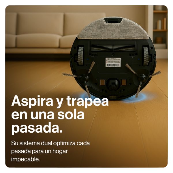 Conjunto Robot Laser Aspiradora y Mopa + Base Colector de Basura - Imagen 7
