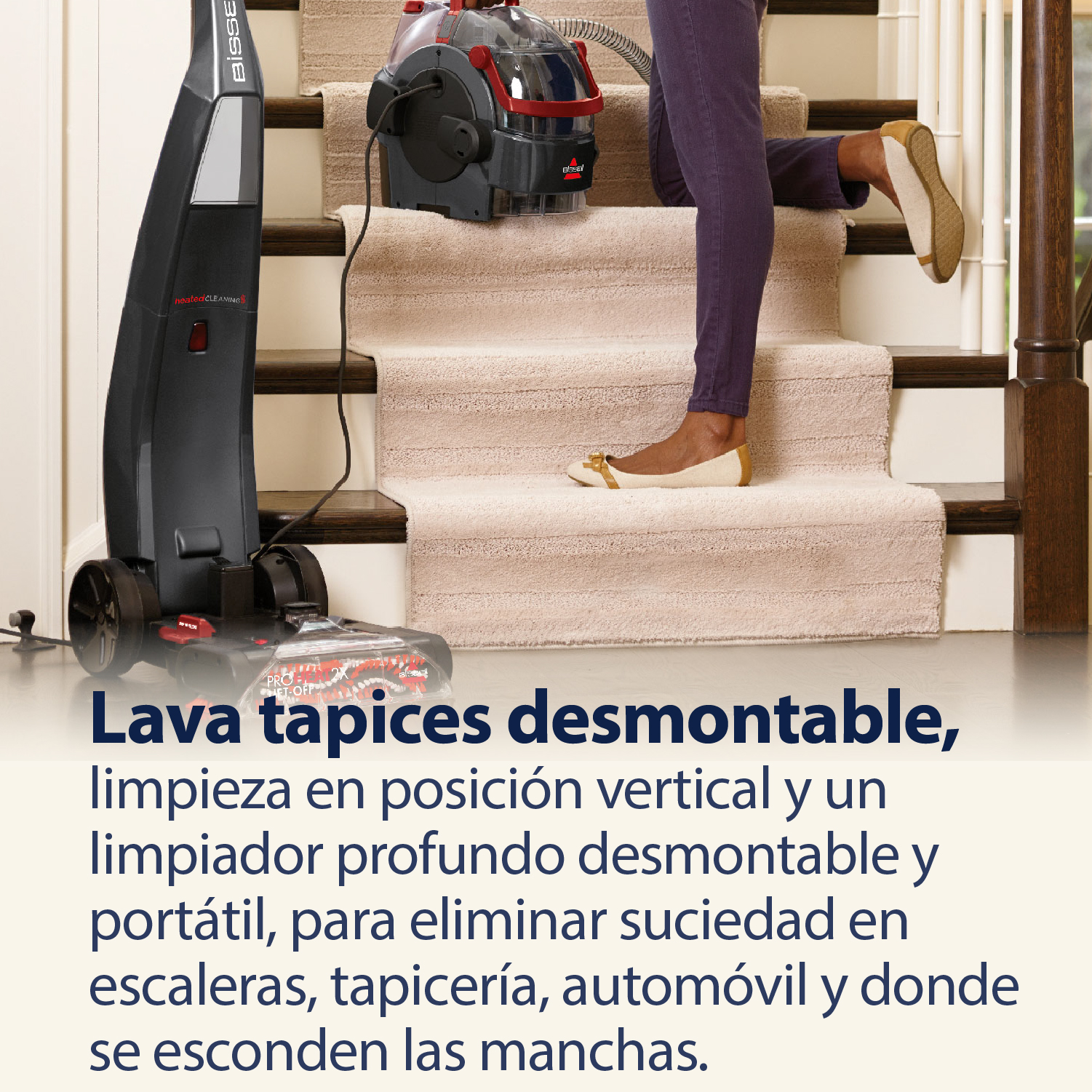 Lavadora de Alfombras ProHeat 2X LiftOff BISSELL 2072N - Imagen 6