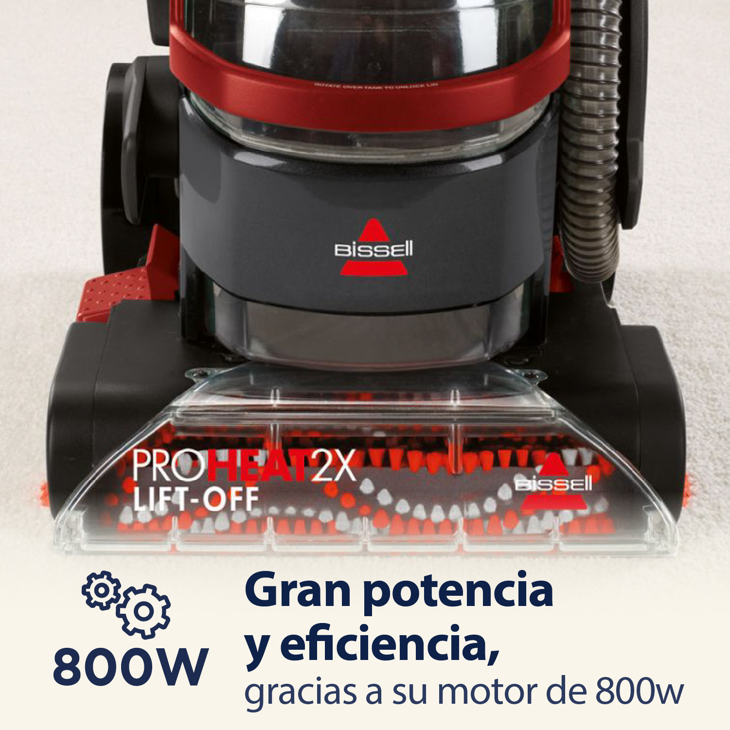 Lavadora de Alfombras ProHeat 2X LiftOff BISSELL 2072N - Imagen 3