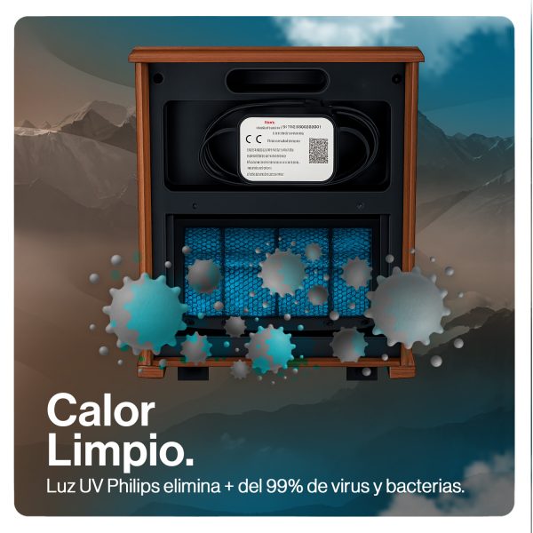 Producto de Venta de Bodega - Open Box - Estufa Infrarroja Madera UV 70 m² betterlife BLIR1500UVWTW - Imagen 8